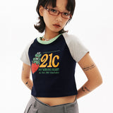 21C FROG Raglan Crop T-shirt [2Color]