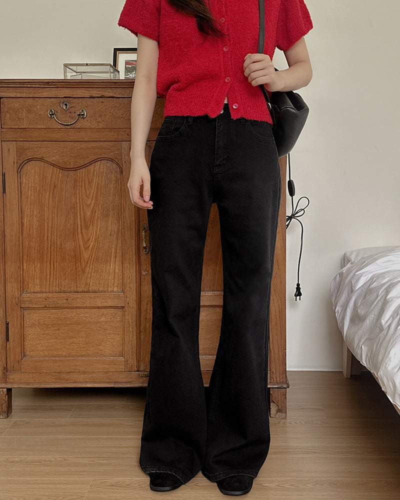Here Semi Bootcut Denim Pants