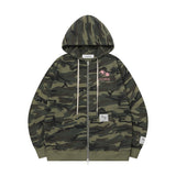 GRIME SET-UP CAMO 2-WAY HOOD ZIP-UP UNISEX