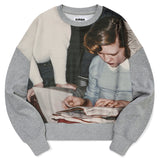 コレクションロウキーブッククラブプリンテッドスウェットシャツ [MELANGE GRAY]