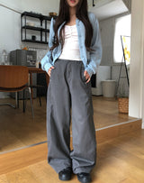 Teak Rivet Pocket Balloon Cotton Pants