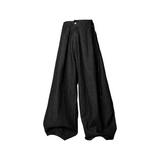 RELABEL Spatial Relations (Field) Raw Denim Double-Pleated Kendo-Washed Oversized Fit Jeans