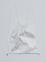 Flower Satin Backpack_White