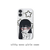 witty mono girls case (red glasses ver.)