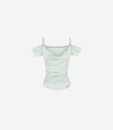 Eve Summer Draping Off-Shoulder Blouse