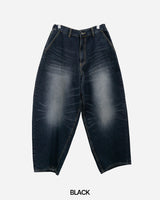 Tie Washed Denim Pants