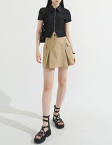 Camilla Pin Tuck Cargo Bending Skirt