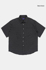 Forest check over half shirt