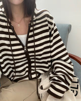 [MADE] Spell Food Border Knit Zip-Up