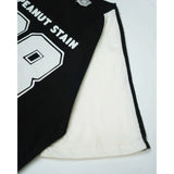 PEANUT STAIN - Old Money Eighty Eight Duo Side Black Boxy Oversized Tshirt