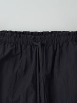 STRING FRILL TRACK PANTS NAVY