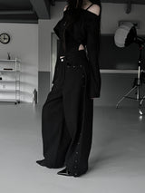 studded balloon wide pants (2color)