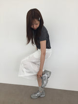 Border frill pencil skirt (2color)