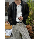 [Unisex] クロシェクロップカーディガン(3color)