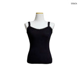 (3color) Delicate Lace Inner Sleeveless Top