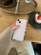 yeowhi ワンカラーアイフォンケース (ソフトラベンダー)