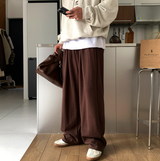 ノピ ファーストラウンド タック フロー バンディング ワイドパンツ
