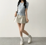 Selling round short sleeve knit