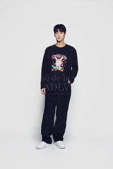 24FW SANTA RABBIT PRESENT LONG SLEEVE T-SHIRT BLACK