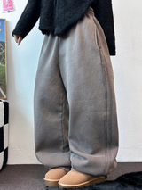 ストリング🩶ピグメントトラックロングパンツ 🩶🤎🖤3カラー