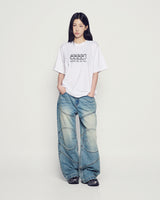 25FW MULTI AC BEAR FACE LOGO SHORT SLEEVE T-SHIRT WHITE