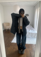 HIGH NECK HALF CARDIGAN
