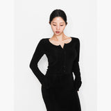 Natalie カーディガン in Black