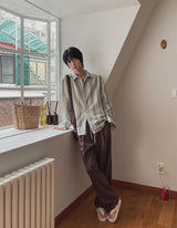 Taliyah pin tuck banding slacks