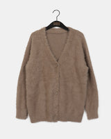 Mozel Wool Angora Oversized-Fit Cardigan