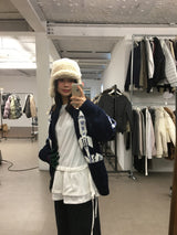 ハブルハイネックニットジップアップ (2 Colors)