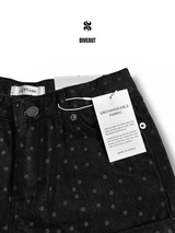 Dot roll-up shorts