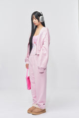 '& SPEAK LOVE WAITS' ANIMATION 2-WAY BAG PINK