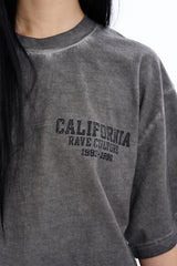 California dirty pigment washed t-shirt