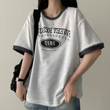 1817 カラーマッチングラウンド半袖Tシャツ