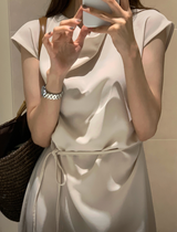 De Mer Drape Shirred Long Dress / 2 colors