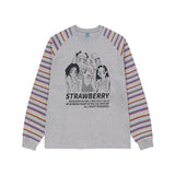 ガールズペンラグラン長袖Tシャツ [メランジグレー]