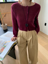 [MADE] [Planning] Slits Stripe Round Cardigan