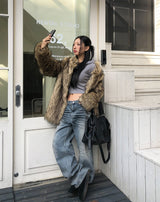 Innit Embo Dirty Wash Straight Denim Pants