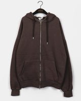 Nathan Oversized Fit Two-Way Hooded Zip-Up
