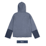 PIGMENT CUTTED HOODIE_BLUE NAVY