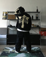 BT Skull Jagard Cowichan Knit Zip-Up (2C)