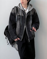 Mark Non Collar Denim Jacket