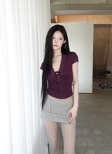 Romantic Lace Trim Tee