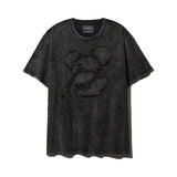 [DISNEY] Applique Snow Washed T-shirt_Charcoal