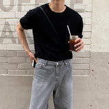 LMN Lebo Stone Semi-Wide Denim Pants (2 colors)