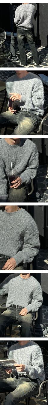 [F/W] アンゴラケーブルニット(4color)