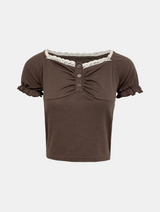 Hazel Frill Lace Tee