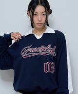 08 RUGBY COLLAR SWEATSHIRT (NAVY)_F24ZB056