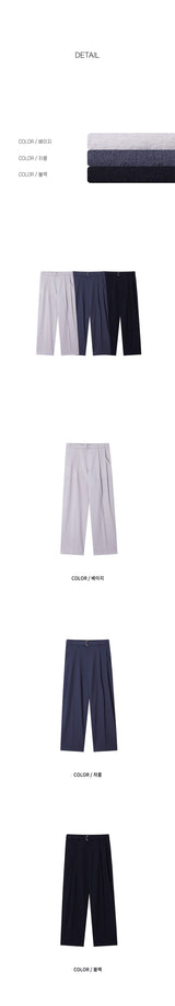 [SET UP가능]ミニマルベルトスラックス(3color)