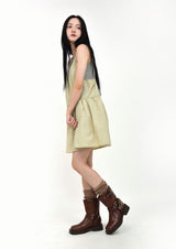 ribbon strap layered dress